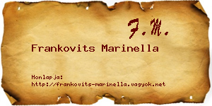 Frankovits Marinella névjegykártya